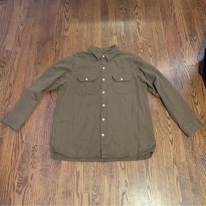 LEVI Strauss & Co. Heavy Brown Button-Up Shirt